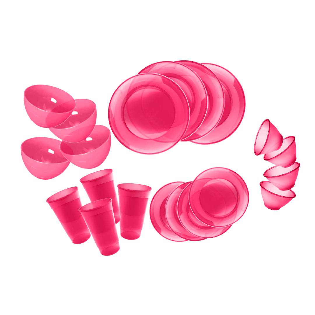 set-de-20-piezas-guateplast-hermeticos-de-plastico-guatemala-costa-rica-color-rosado-princesa-platos-plasticos