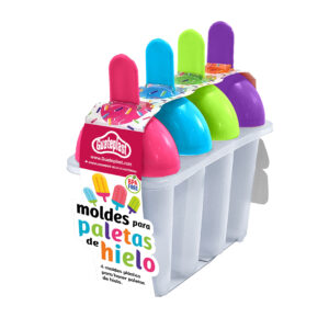 Moldes plásticos de helado para niños, Kit casero para hacer paletas, Moldes coloridos para helado, Moldes de paleta reutilizables,